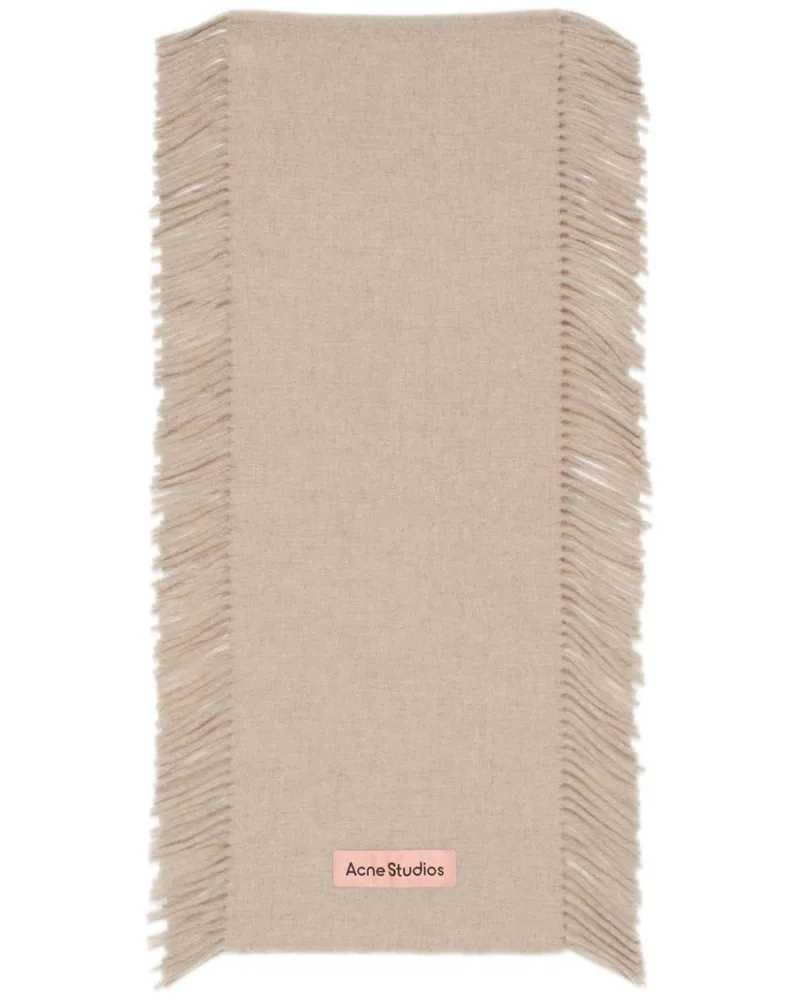 Acne Studios Schal mit Fransensaum - Nude Nude