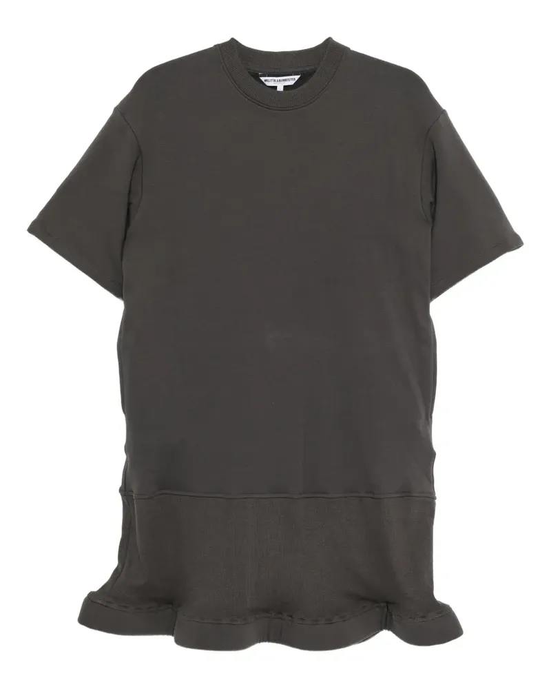 Melitta Baumeister Kleid mit gewelltem Saum - Grau Grau