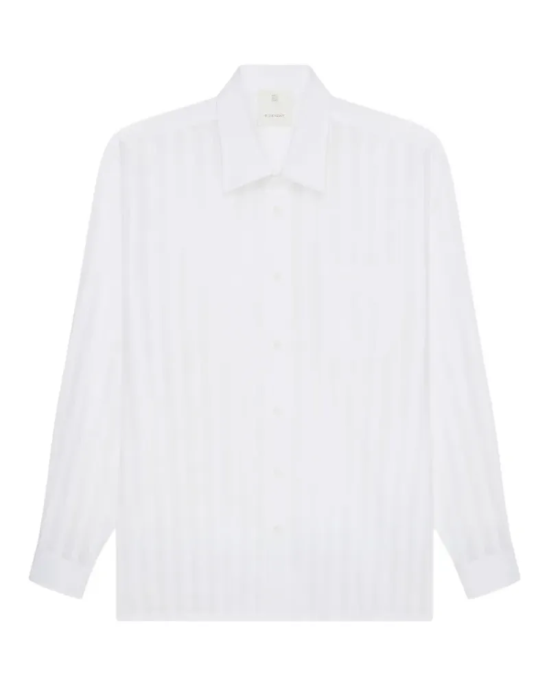 Givenchy long-sleeve striped cotton shirt - Weiß Weiß