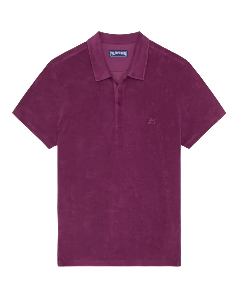Vilebrequin Besticktes Frottee-Poloshirt - Violett Violett