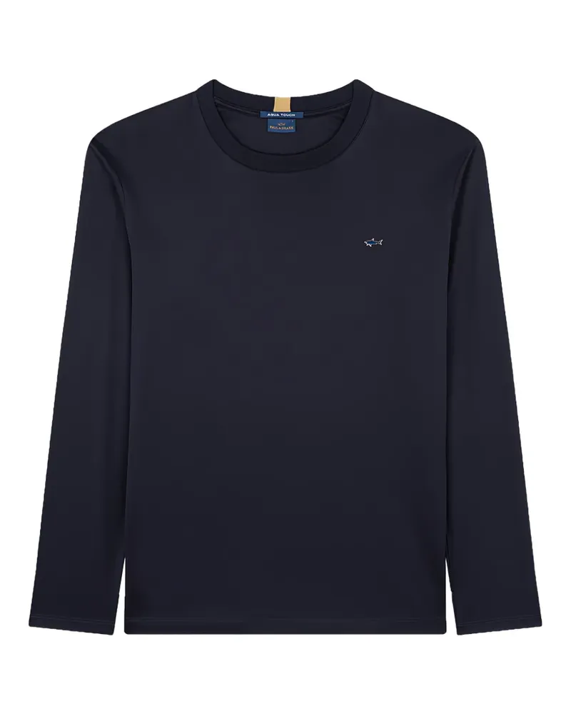 Paul & Shark logo-embroidered sweater - Blau Blau