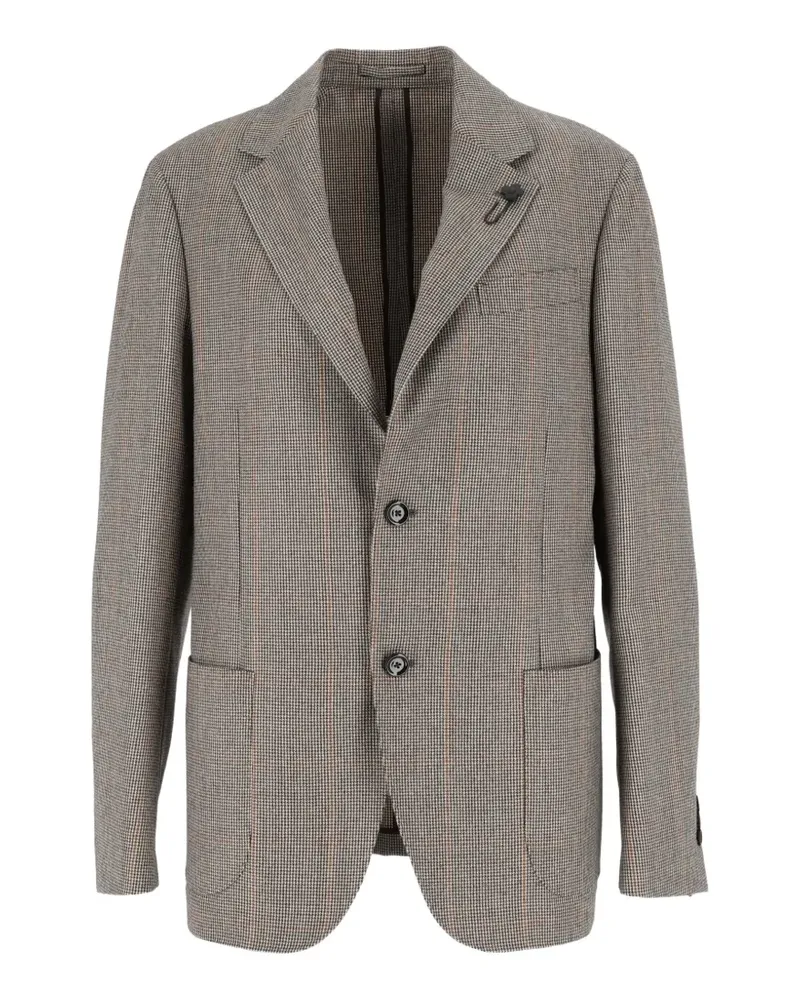 LARDINI Roma Sakko mit Prince-of-Wales-Karo - Braun Braun