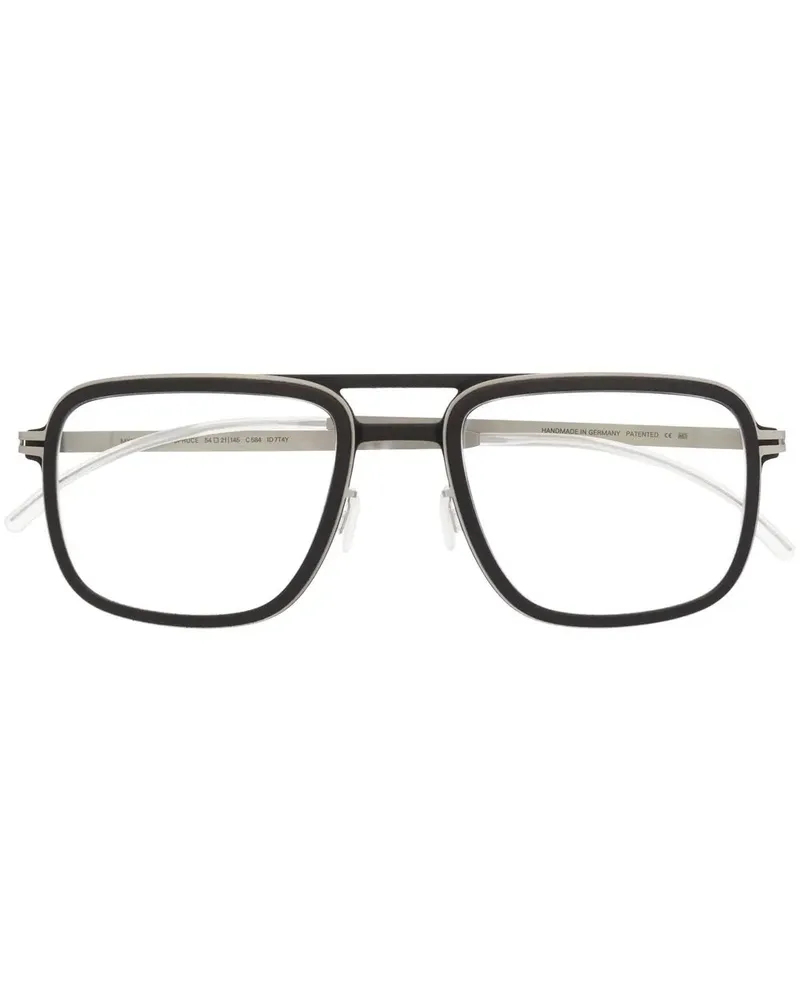 Mykita Brille mit rundem Gestell - Schwarz Schwarz