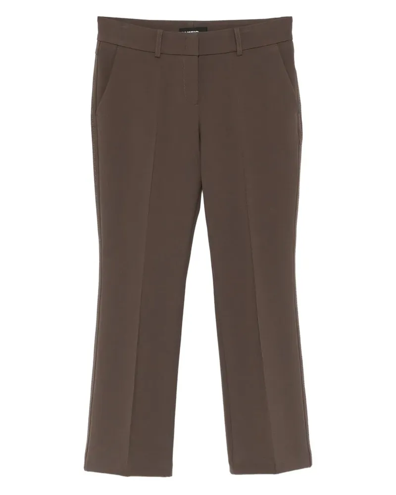 Cambio Cropped-Hose mit Gürtelschlaufen - Braun Braun