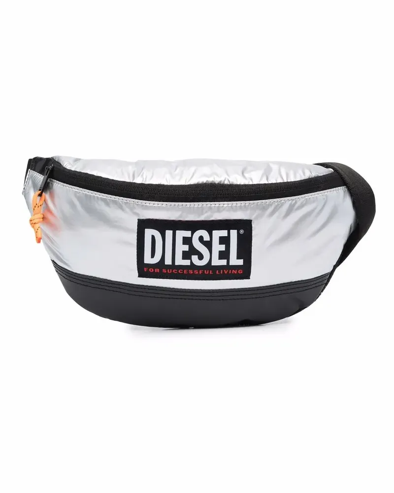 Diesel Gürteltasche in Metallic-Optik - Grau Grau