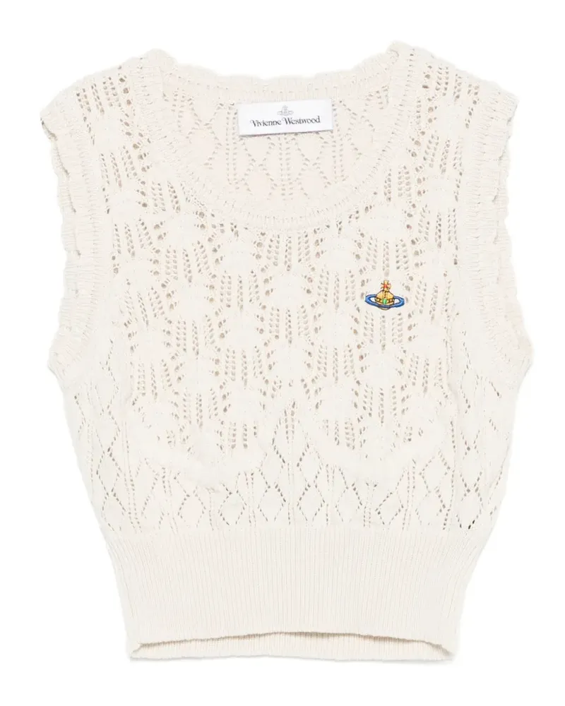 Vivienne Westwood Ella Weste mit Lochmuster - Nude Nude