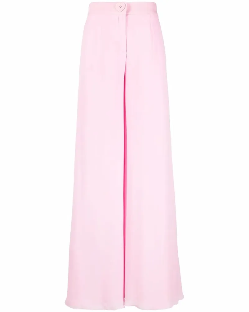Moschino Schlaghose mit hohem Bund - Rosa Rosa