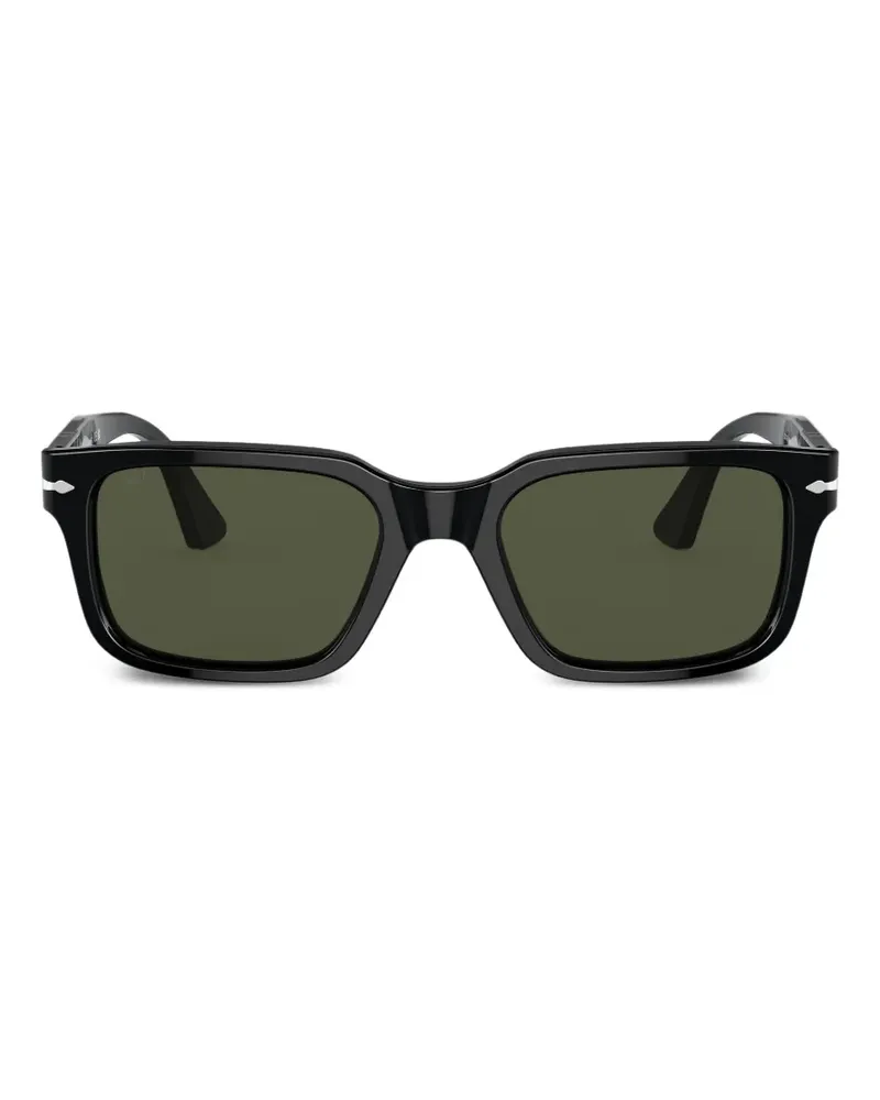 Persol Sonnenbrille mit eckigem Gestell - Schwarz Schwarz