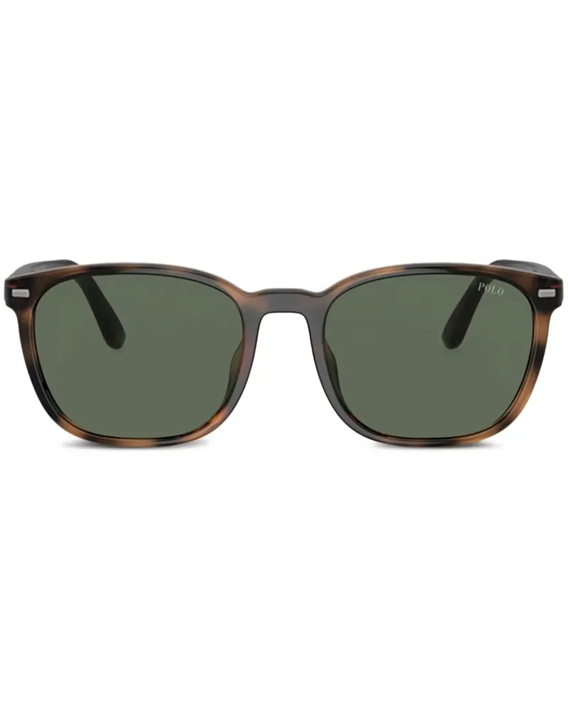 Ralph Lauren Sonnenbrille mit eckigem Gestell - Braun Braun