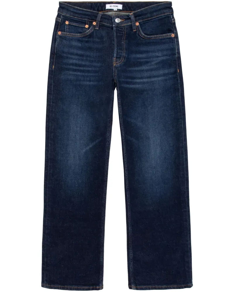 RE/DONE Klassische Cropped-Jeans - Blau Blau