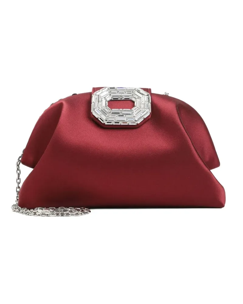 Amina Muaddi Camelia clutch bag - Rot Rot