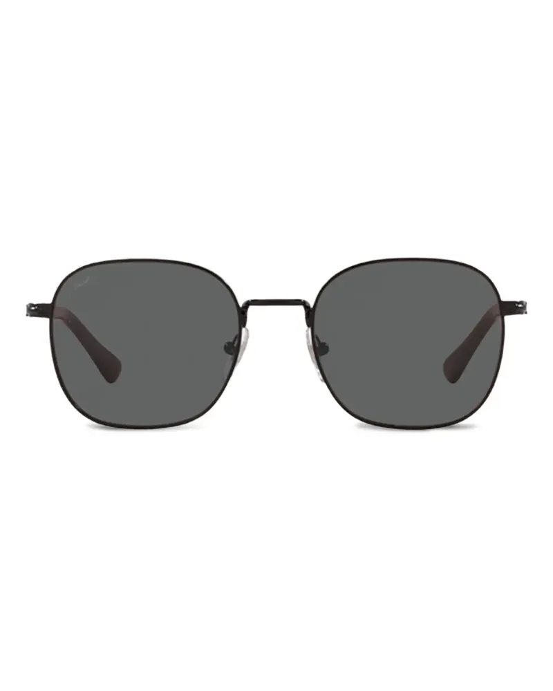 Persol Sonnenbrille mit eckigem Gestell - Schwarz Schwarz