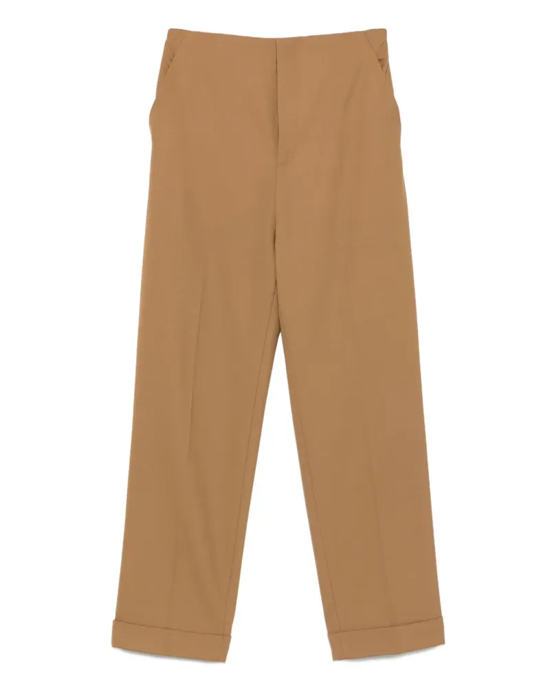 Alberta Ferretti Hose mit Umschlag - Nude Nude