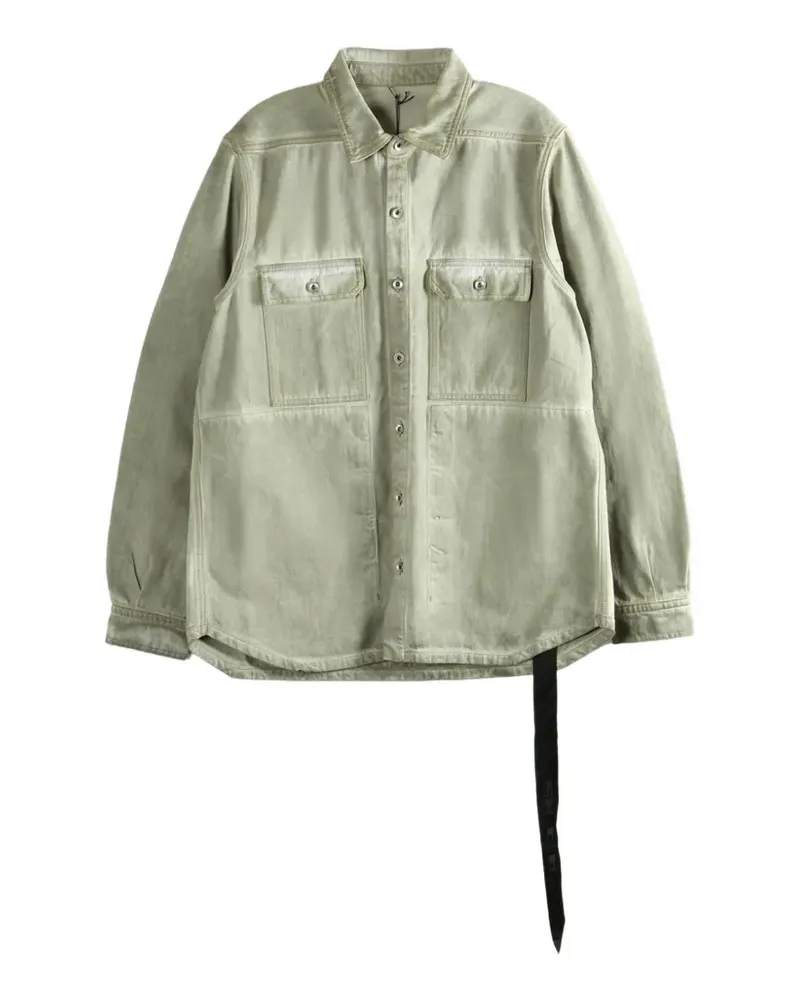 DRKSHDW by Rick Owens flap-pocket denim shirt - Grün Grün