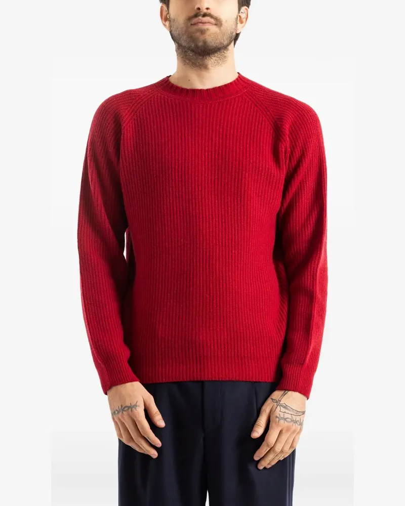 John Smedley Oxnard ribbed sweater - Rot Rot