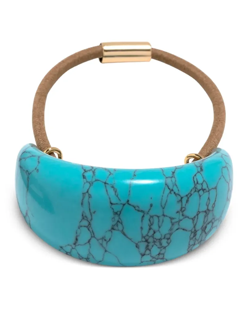 Jennifer Behr Winona marble-effect hair tie - Blau Blau