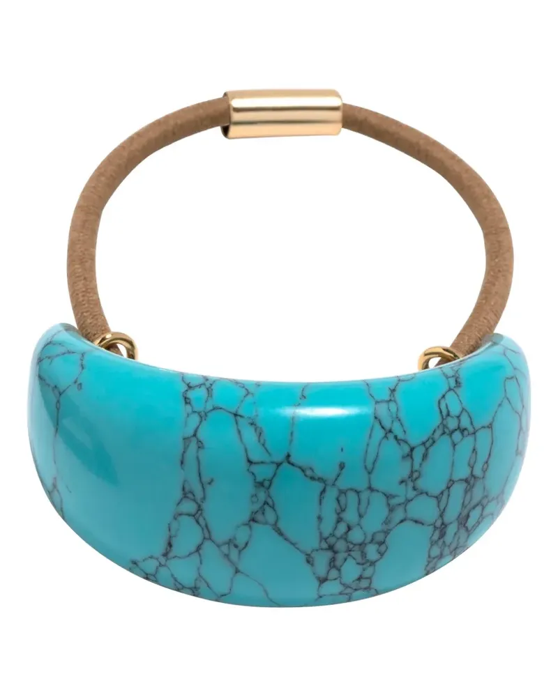 Jennifer Behr Winona marble-effect hair tie - Blau Blau