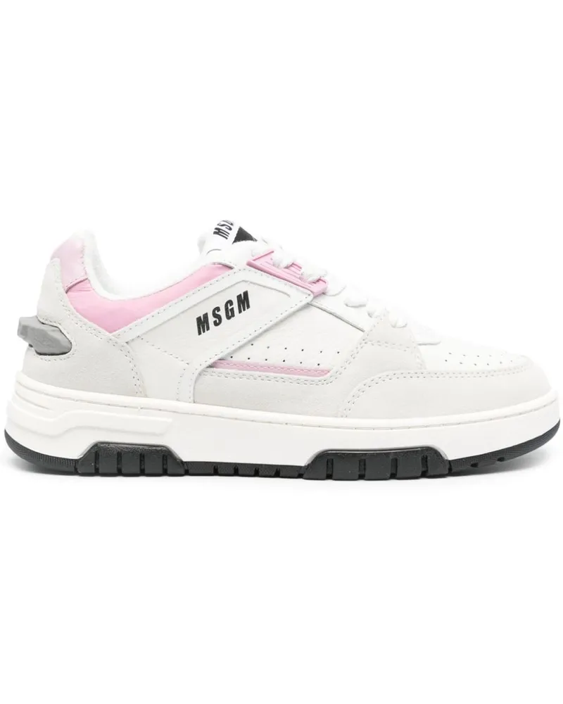 MSGM Sneakers mit Logo-Print - Nude Nude