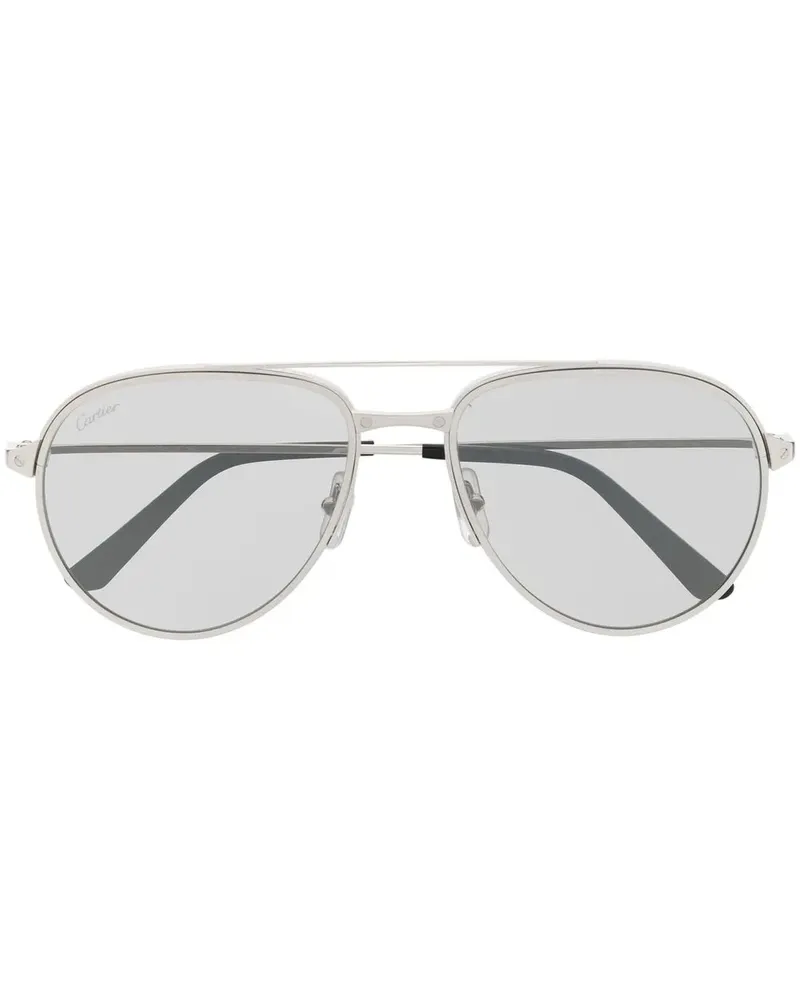 Cartier Santos de Cartier Sonnenbrille - Grau Grau