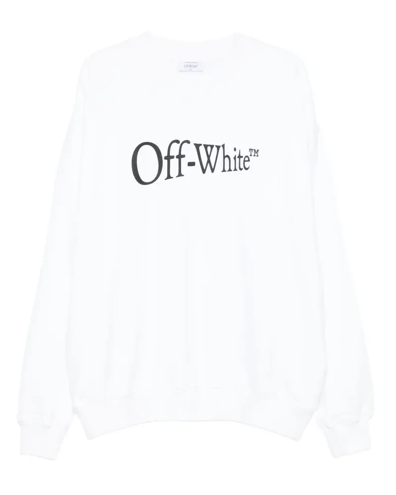 OFF-WHITE logo-print sweatshirt - Weiß Weiß