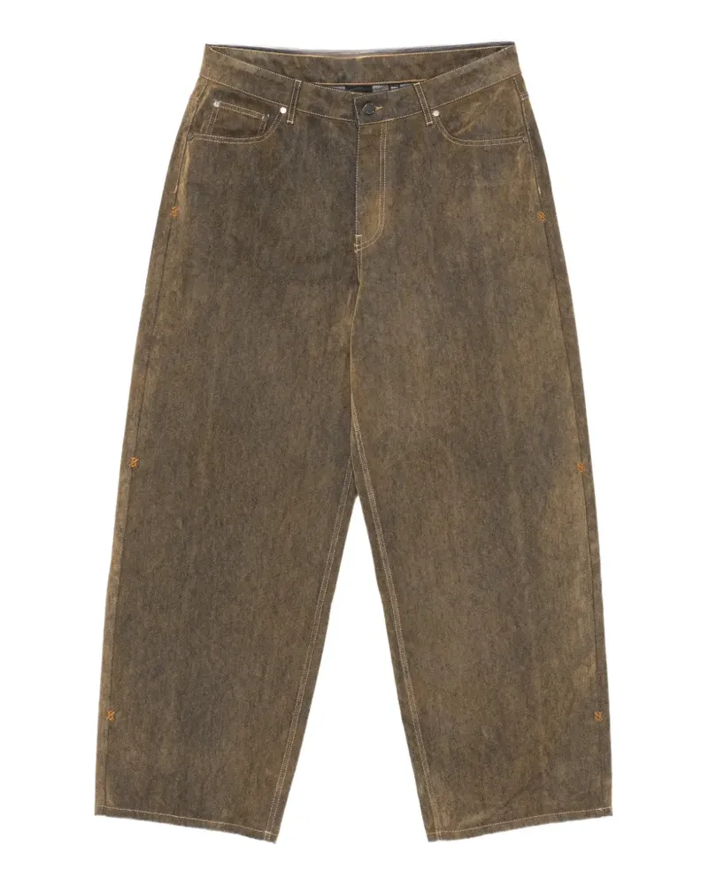 Daily Paper acid-wash jeans - Braun Braun