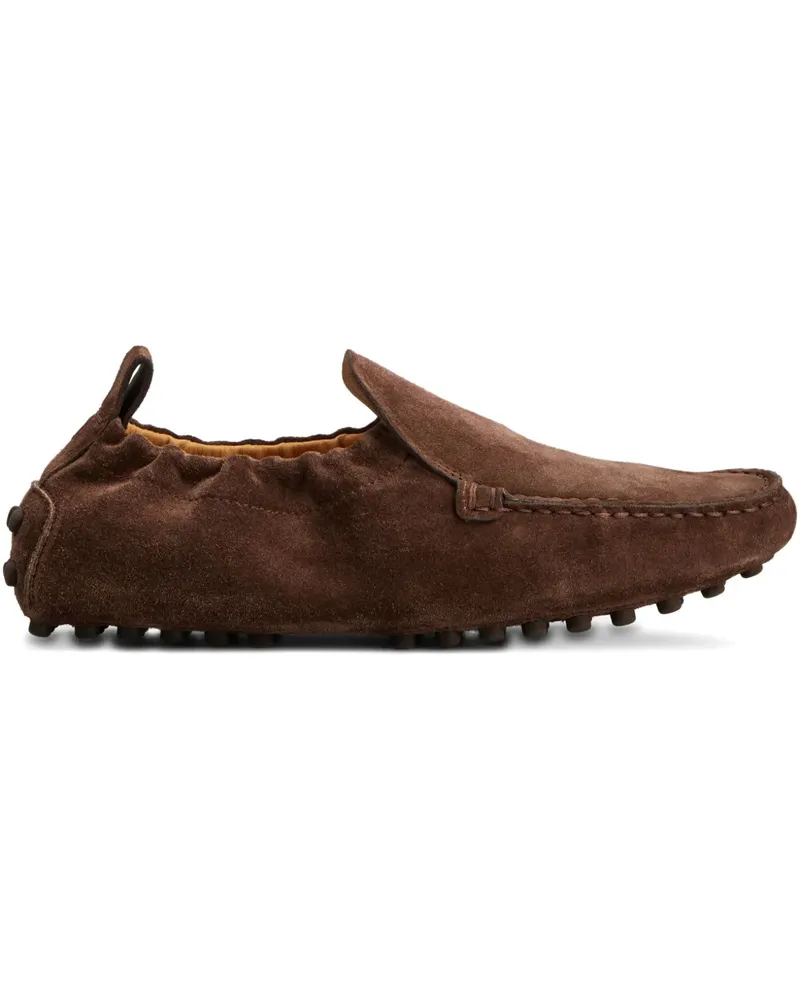 TOD'S Loafer mit gekörntem Detail - Braun Braun