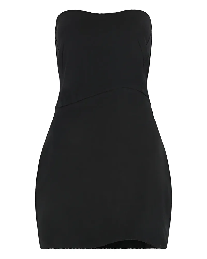 Anna October Schmales Minikleid - Schwarz Schwarz