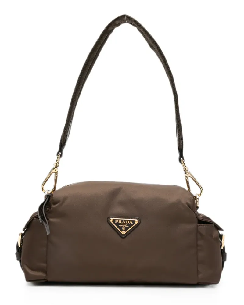 Prada logo-plaque tote bag - Braun Braun
