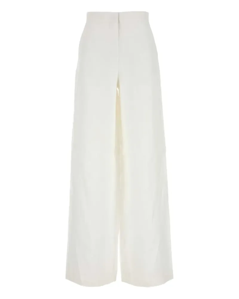 Max Mara Garibo Hose mit weitem Bein - Weiß Weiß