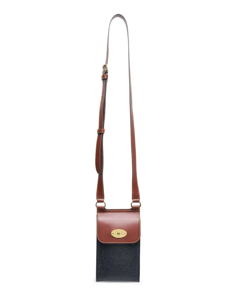 Mulberry Mini Anthony Postman's Lock Schultertasche - Schwarz Schwarz