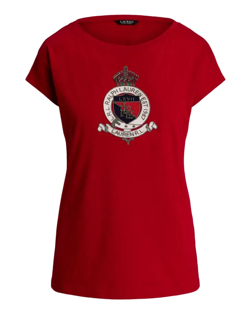 Ralph Lauren T-Shirt mit grafischem Print - Rot Rot