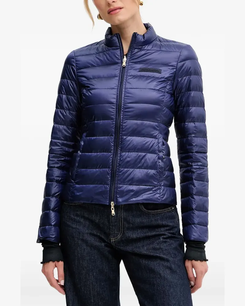 Patrizia Pepe zip puffer jacket - Blau Blau