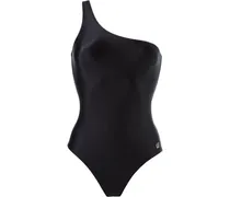 One-Shoulder-Badeanzug - Schwarz