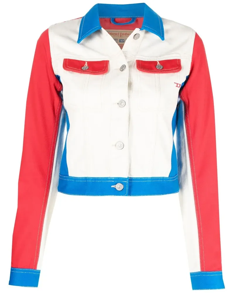 Diesel De-Slimmy Jeansjacke - Weiß Weiß