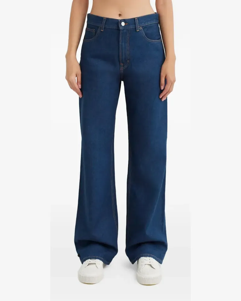 Haikure Korea wide-leg jeans - Blau Blau
