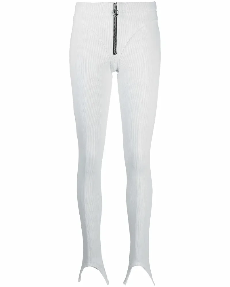 LOURDES New York High-Rise-Leggings mit Steg - Grau Grau