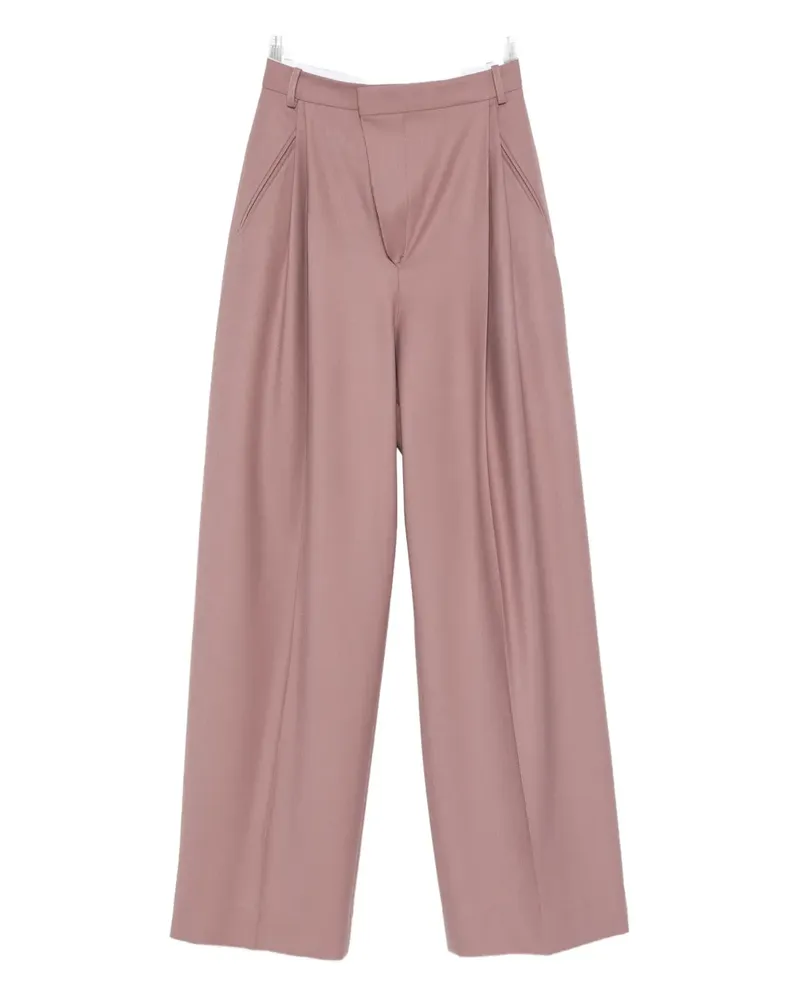 Victoria Beckham Klassische Bundfaltenhose - Rosa Rosa