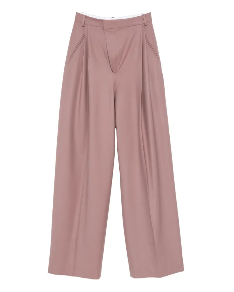 Victoria Beckham Klassische Bundfaltenhose - Rosa Rosa