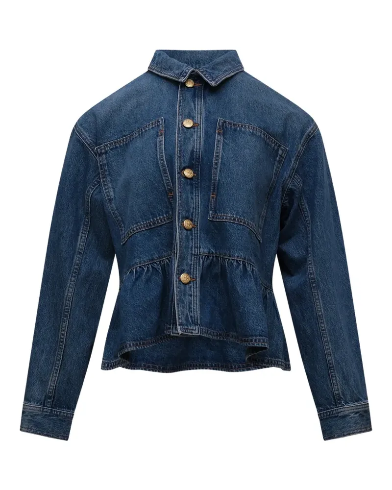 Ulla Johnson Arquette peplum denim jacket - Blau Blau