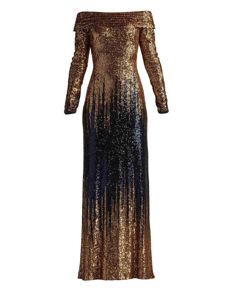 Tadashi Shoji Vionne gown dress - Gold Gold