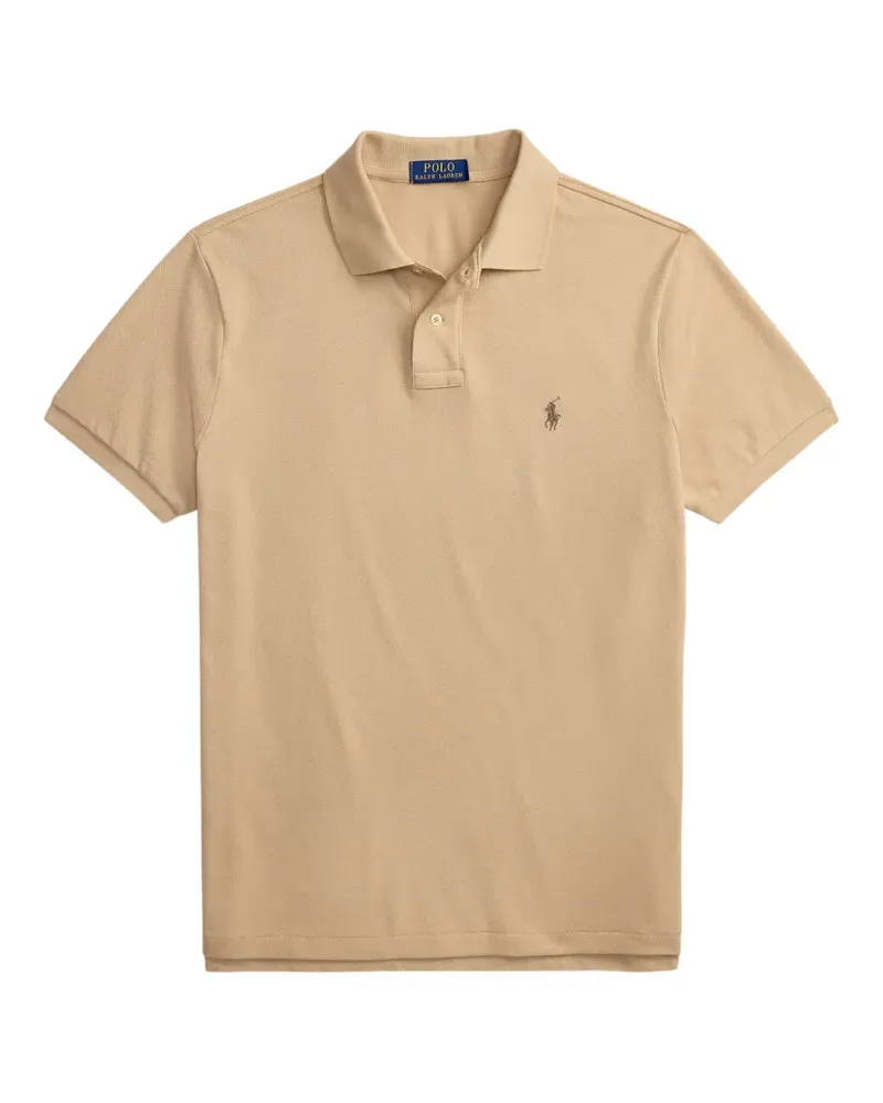 Ralph Lauren Piqué-Poloshirt mit Logo-Stickerei - Nude Nude