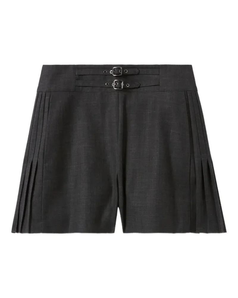 Claudie Pierlot Shorts mit Bundfalten - Grau Grau