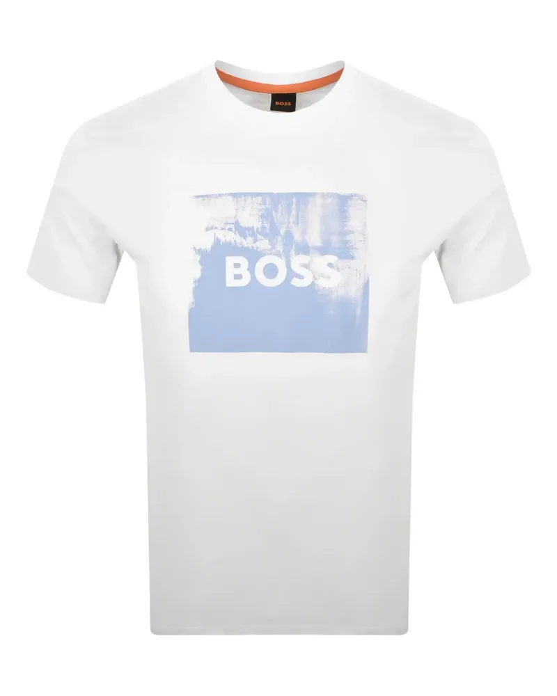 HUGO BOSS T-Shirt mit grafischem Print - Weiß Weiß