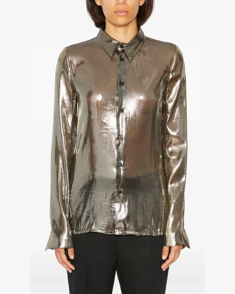 Sapio N16 silk shirt - Gold Gold