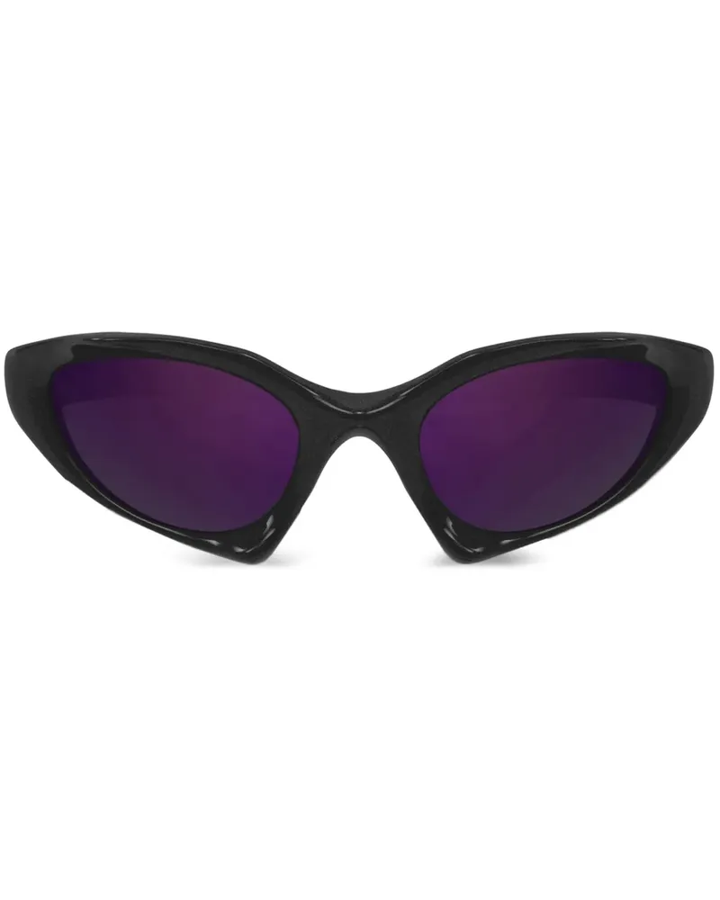 Balenciaga Sonnenbrille mit Oversized-Gestell - Schwarz Schwarz