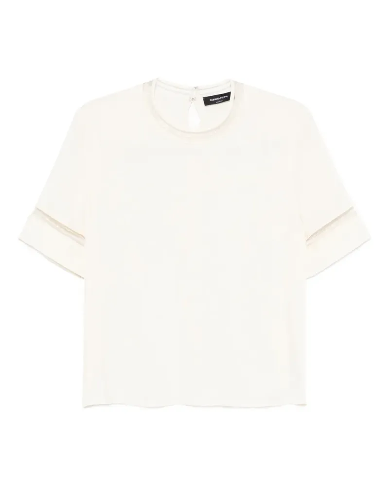 Fabiana Filippi sleeve-detail blouse - Nude Nude