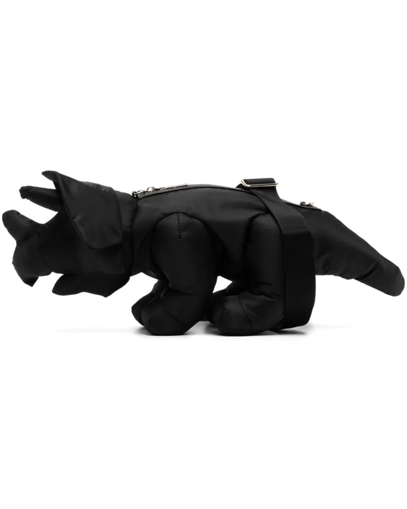 MIHARAYASUHIRO Triceratops Schultertasche - Schwarz Schwarz