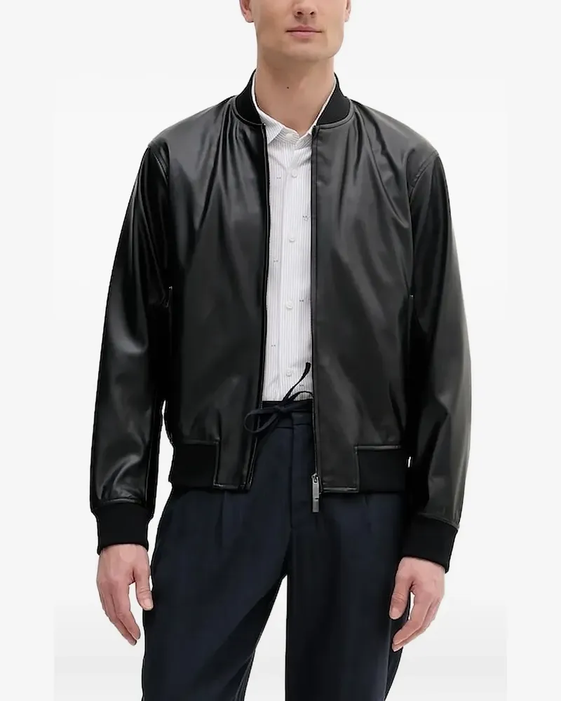 Armani Exchange Bomberjacke mit Reißverschluss - Schwarz Schwarz