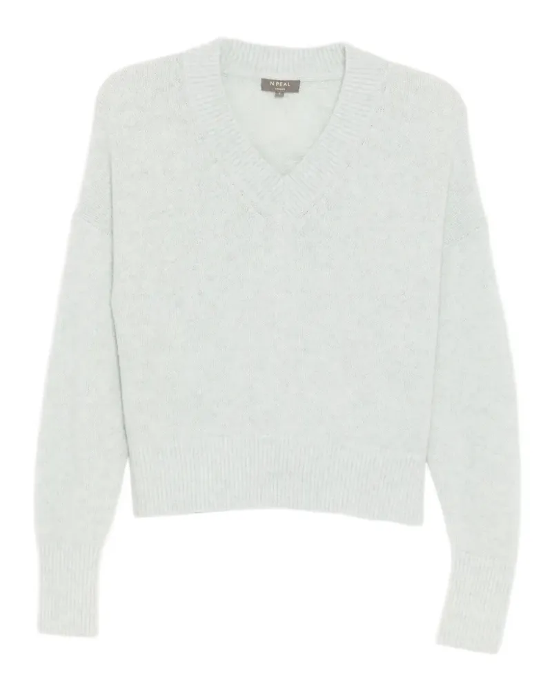 N.Peal Pullover mit V-Ausschnitt - Nude Nude
