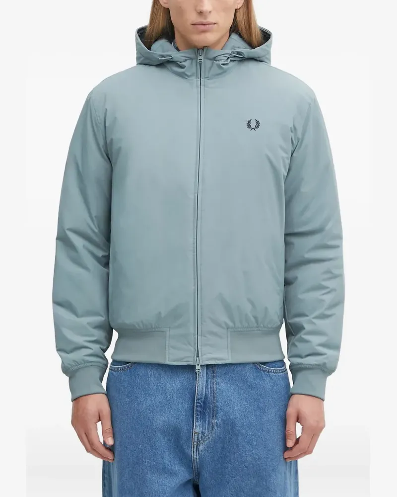 Fred Perry logo-embroidered jacket - Blau Blau